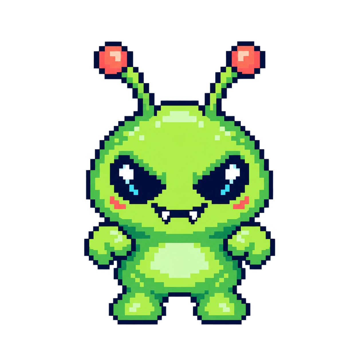 Pixel alien